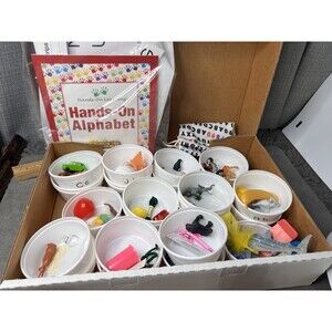 Primary Concepts Hands On Alphabet Set Lot Homeschooling Cards 78 Objects Box